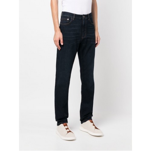 Jeans Zegna, Roccia, Slim Fit, Dark Blue Jeans Zegna, Roccia, Slim Fit, Dark Blue