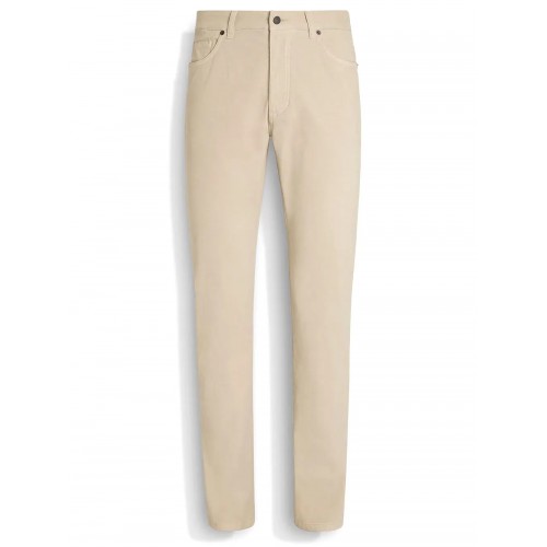 Jeans Zegna, Five Pocket, Cotton, Light Beige Jeans Zegna, Five Pocket, Cotton, Light Beige