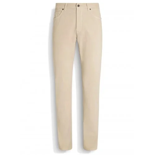 Jeans Zegna, Five Pocket, Cotton, Light Beige