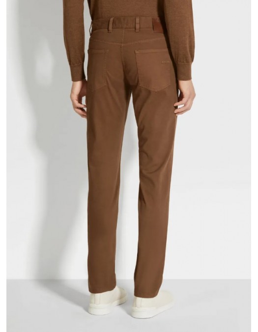 Jeans ZEGNA, Stretch Jeans, Brawn - CITYE8PZWVIC