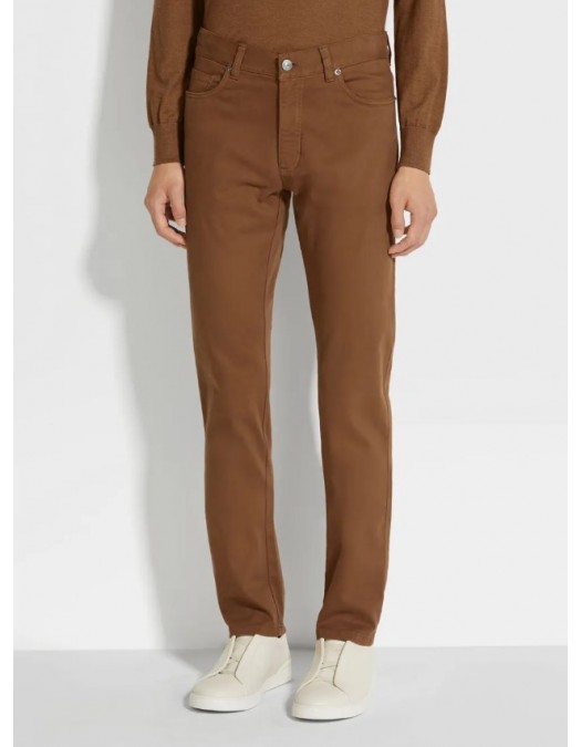 Jeans ZEGNA, Stretch Jeans, Brawn - CITYE8PZWVIC
