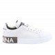 Sneakers Dolce & Gabbana, Piele, Portofino Alb/Argintiu - CK1544AX615875663
