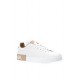 SNEAKERS DOLCE&GABBANA, Portofino Design, Bronze Details, White - CK1544AX6158L315