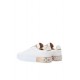 SNEAKERS DOLCE&GABBANA, Portofino Design, Bronze Details, White - CK1544AX6158L315