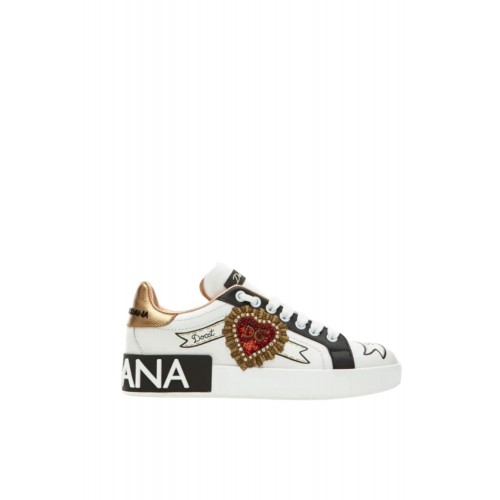 Sneakers Dolce & Gabbana, Portofino with Embroidery  Sneakers Dolce & Gabbana, Portofino with Embroidery