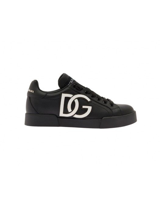Sneakers Dolce & Gabbana, Portofino DG logo, Negru - CK1545AC33089690