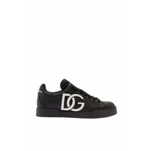 Sneakers Dolce & Gabbana, Portofino DG logo, Negru Sneakers Dolce & Gabbana, Portofino DG logo, Negru