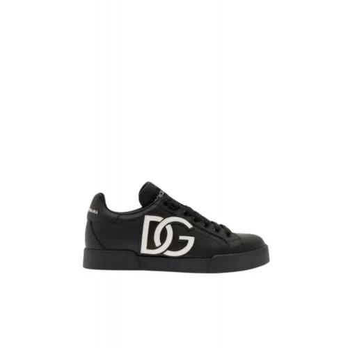 Sneakers Dolce & Gabbana, Portofino DG logo, Negru