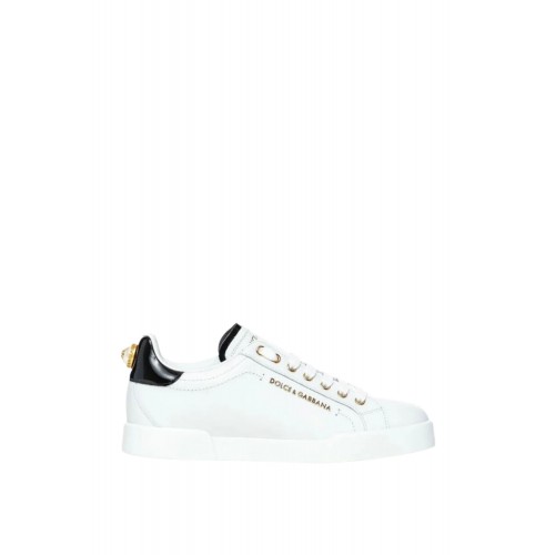 Sneakers Dolce & Gabbana, Portofino maxi pearl leather sneakers Sneakers Dolce & Gabbana, Portofino maxi pearl leather sneakers