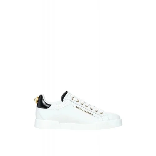 Sneakers Dolce & Gabbana, Portofino maxi pearl leather sneakers