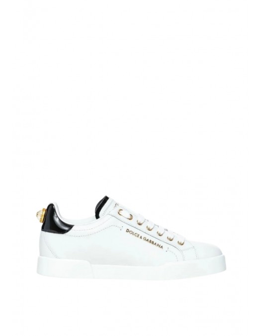 Sneakers Dolce & Gabbana, Portofino maxi pearl leather sneakers - CK1602AH50689662