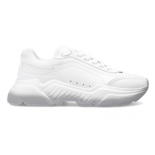 Sneakers Dolce & Gabbana, Daymaster, Logo Atasat, Alb Gri