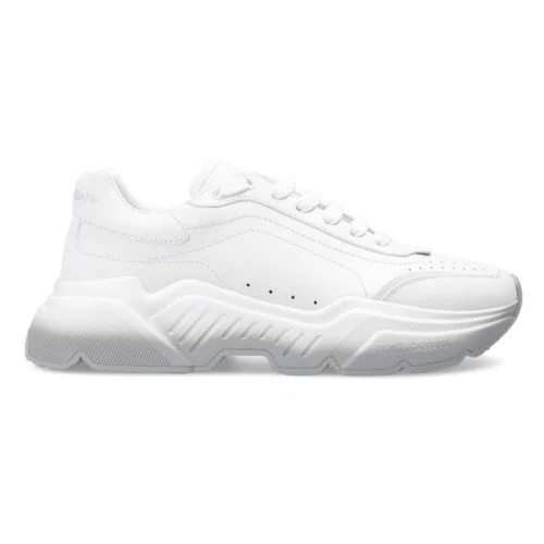 Sneakers Dolce & Gabbana, Daymaster, Logo Atasat, Alb Gri