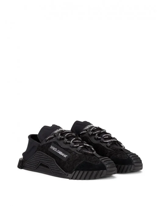 Sneakers DOLCE & GABBANA, NS1, Print Logo Black - CK1837AX37280999