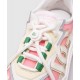 SNEAKERS DOLCE & GABBANA, Daymaster Design, Green Pink Details, White - CK1908A6G128B918