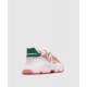 SNEAKERS DOLCE & GABBANA, Daymaster Design, Green Pink Details, White - CK1908A6G128B918