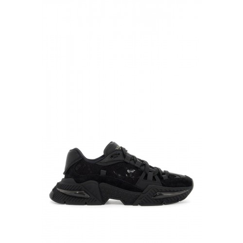 Sneakers DOLCE & GABBANA, Airmaster, Insertie Dantela, Negru Sneakers DOLCE & GABBANA, Airmaster, Insertie Dantela, Negru