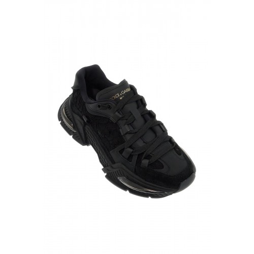 Sneakers DOLCE & GABBANA, Airmaster, Insertie Dantela, Negru Sneakers DOLCE & GABBANA, Airmaster, Insertie Dantela, Negru