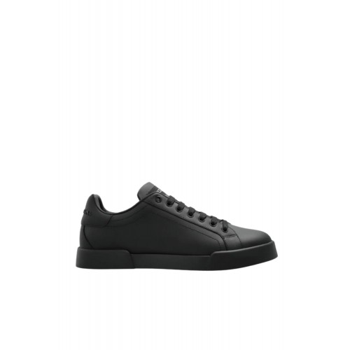 SNEAKERS DOLCE & GABBANA, Portofino Design, Simple, Full  Black SNEAKERS DOLCE & GABBANA, Portofino Design, Simple, Full  Black
