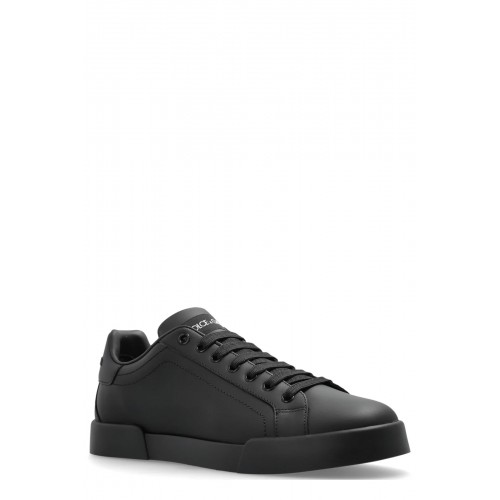 SNEAKERS DOLCE & GABBANA, Portofino Design, Simple, Full  Black SNEAKERS DOLCE & GABBANA, Portofino Design, Simple, Full  Black