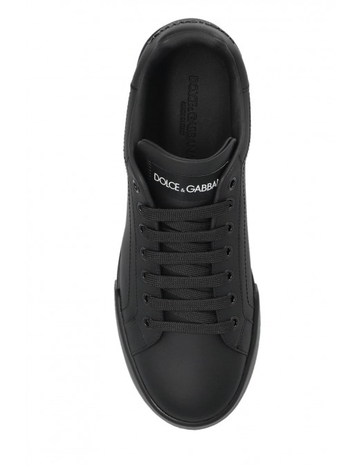 SNEAKERS DOLCE & GABBANA, Portofino Design, Simple, Full Black - CK2330A106580999 SNEAKERS DOLCE & GABBANA, Portofino Design, Simple, Full Black - CK2330A106580999