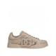 SNEAKERS DOLCE & GABBANA, Portofino Design, Lace Details, Sand Beige - CK2343AI4468L725