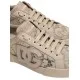 SNEAKERS DOLCE & GABBANA, Portofino Design, Lace Details, Sand Beige - CK2343AI4468L725