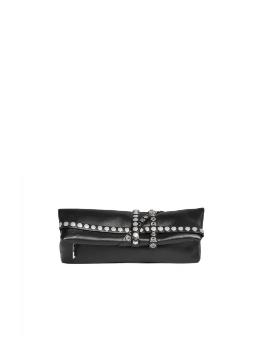 Geanta DSQUARED2, Allover Studs Clutch, Black - CLW0041189083012124UNI