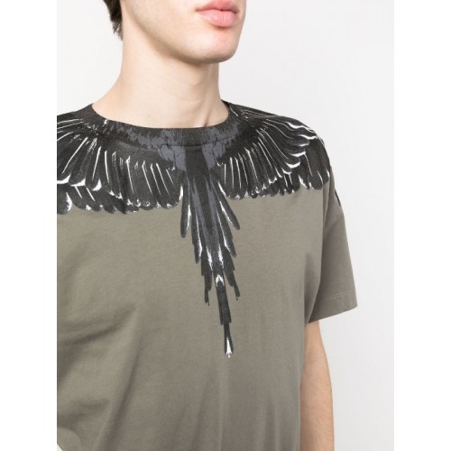 Tricou Marcelo Burlon, Count Of Milan, Kaki Tricou Marcelo Burlon, Count Of Milan, Kaki