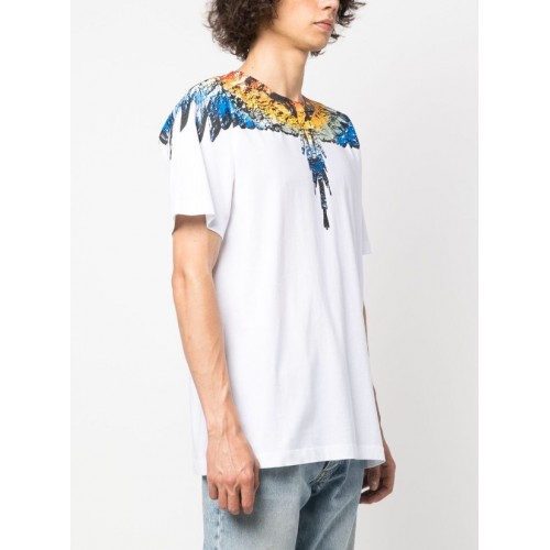 Tricou Marcelo Burlon, Print County, Alb Tricou Marcelo Burlon, Print County, Alb