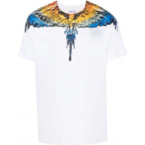 Tricou Marcelo Burlon, Print County, Alb Tricou Marcelo Burlon, Print County, Alb