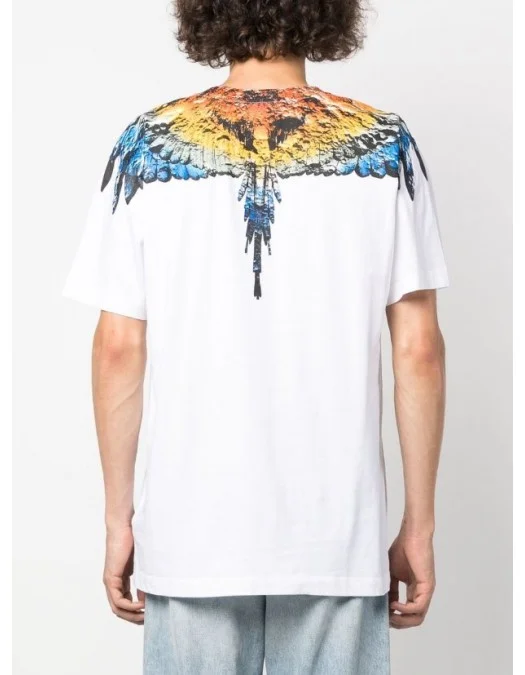 Tricou Marcelo Burlon, Print County, Alb - CMAA018F23JER0030140 ...