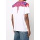 Tricou Marcelo Burlon, Wings Color Red and Blue, Alb - CMAA018S22JER0020125