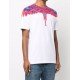 Tricou Marcelo Burlon, Wings Color Red and Blue, Alb - CMAA018S22JER0020125