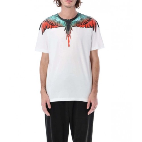 Tricou MARCELO BURLON, Multicolor Wings CMAA018S23JER0010120 Tricou MARCELO BURLON, Multicolor Wings CMAA018S23JER0010120