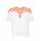Tricou Marcelo Burlon, Graffiti Orange Print, Alb Over
