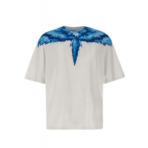 Tricou MARCELO BURLON, Blue Wings, CMAA054S24JER0020145 Tricou MARCELO BURLON, Blue Wings, CMAA054S24JER0020145