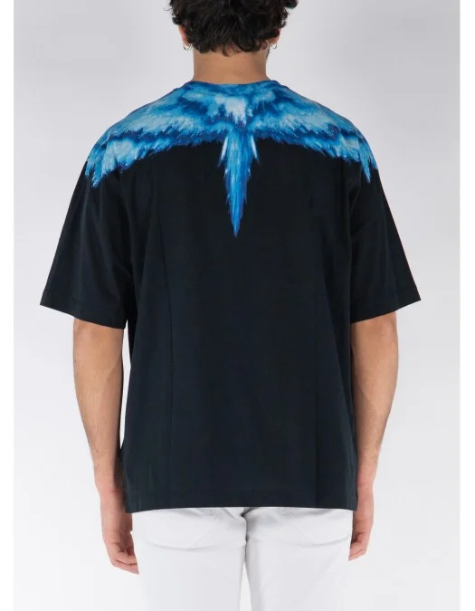 Tricou MARCELO BURLON, Blue Wings, CMAA054S24JER0021045 - CMAA054S24JER0021045 Tricou MARCELO BURLON, Blue Wings, CMAA054S24JER0021045 - CMAA054S24JER0021045