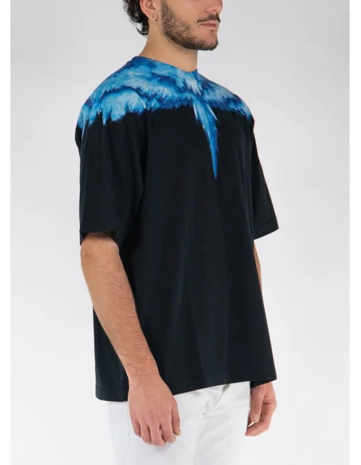 Tricou MARCELO BURLON, Blue Wings, CMAA054S24JER0021045 - CMAA054S24JER0021045 Tricou MARCELO BURLON, Blue Wings, CMAA054S24JER0021045 - CMAA054S24JER0021045