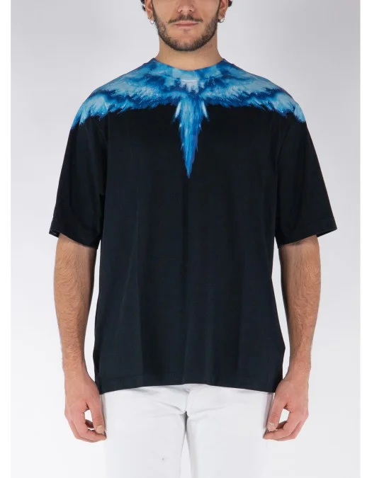 Tricou MARCELO BURLON, Blue Wings, CMAA054S24JER0021045 - CMAA054S24JER0021045 Tricou MARCELO BURLON, Blue Wings, CMAA054S24JER0021045 - CMAA054S24JER0021045