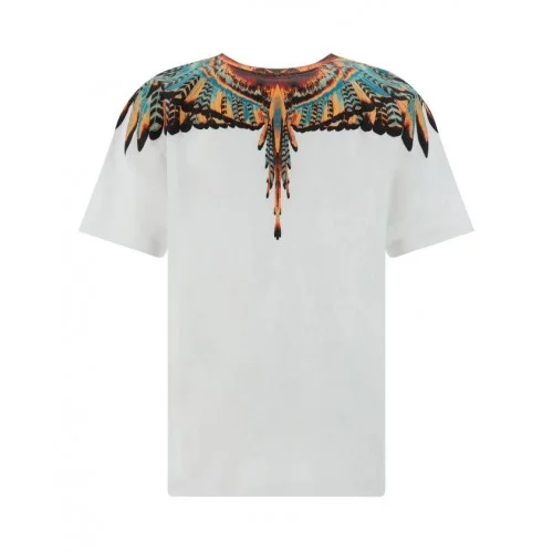 Tricou Marcelo Burlon, Multicolor Wings, Alb