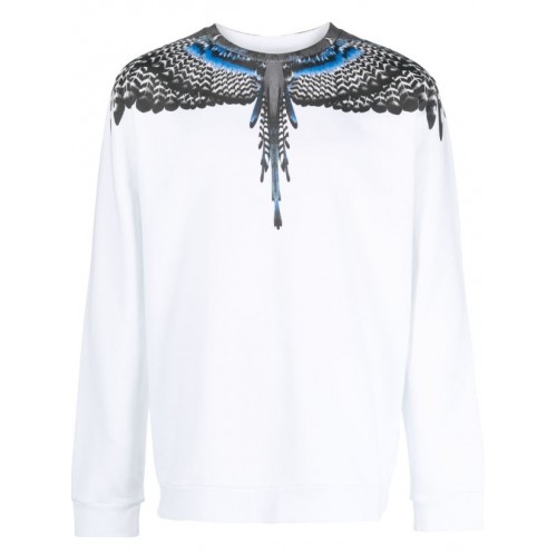 Bluza Marcelo Burlon, Grizzly Wings, White Bluza Marcelo Burlon, Grizzly Wings, White