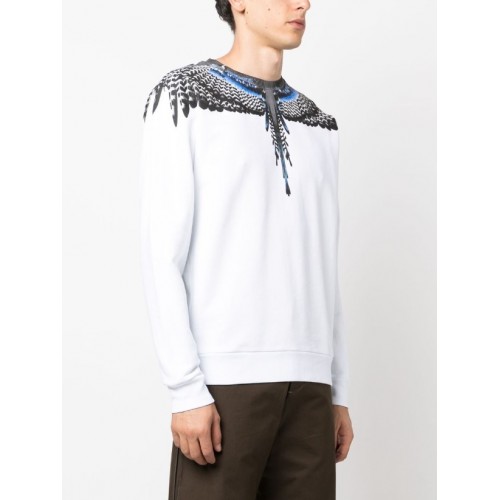 Bluza Marcelo Burlon, Grizzly Wings, White Bluza Marcelo Burlon, Grizzly Wings, White
