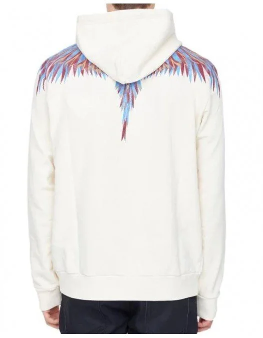 Hanorac MARCELO BURLON, Lines Wings, White - CMBB007F22FLE0030440