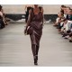 TOP ELISABETTA FRANCHI, Tank Top, Jewelled Logo, Brown Choco - CN00151E3644 TOP ELISABETTA FRANCHI, Tank Top, Jewelled Logo, Brown Choco - CN00151E3644