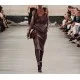 TOP ELISABETTA FRANCHI, Tank Top, Jewelled Logo, Brown Choco - CN00151E3644 TOP ELISABETTA FRANCHI, Tank Top, Jewelled Logo, Brown Choco - CN00151E3644