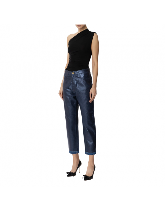 TOP ELISABETTA FRANCHI, One Shoulder, Black - CN00552E2110 TOP ELISABETTA FRANCHI, One Shoulder, Black - CN00552E2110