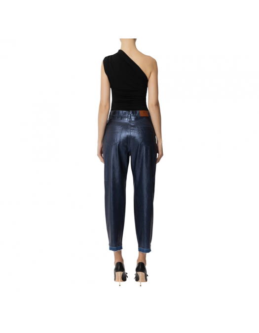 TOP ELISABETTA FRANCHI, One Shoulder, Black - CN00552E2110 TOP ELISABETTA FRANCHI, One Shoulder, Black - CN00552E2110