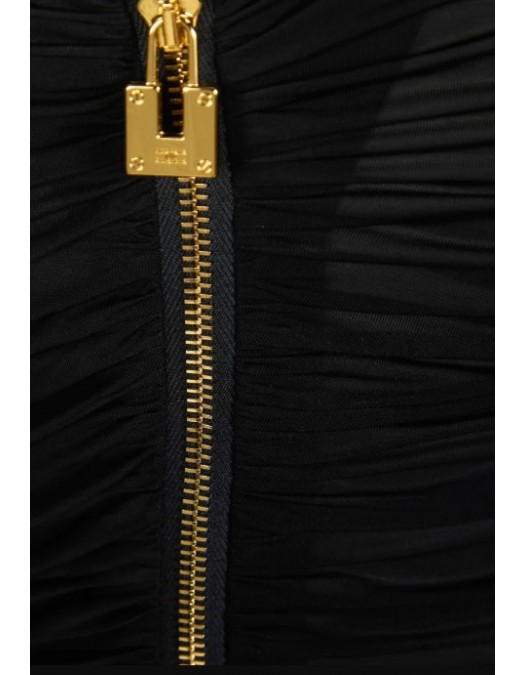 Top ELISABETTA FRANCHI, one-shoulder zip top - CN00962E2110