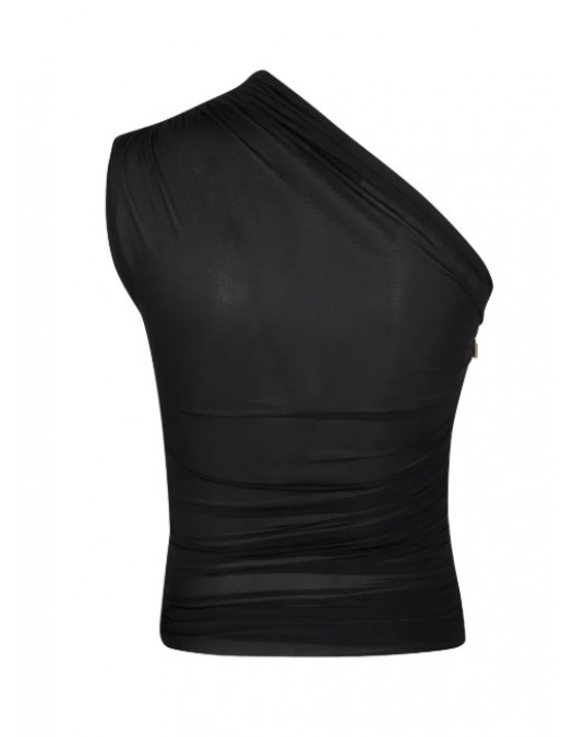 Top ELISABETTA FRANCHI, one-shoulder zip top - CN00962E2110